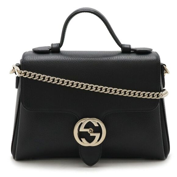 Gucci Handbags - Gucci Interlocking G Leather Handbag 2WAY